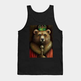 Bear with Crown Tank Top